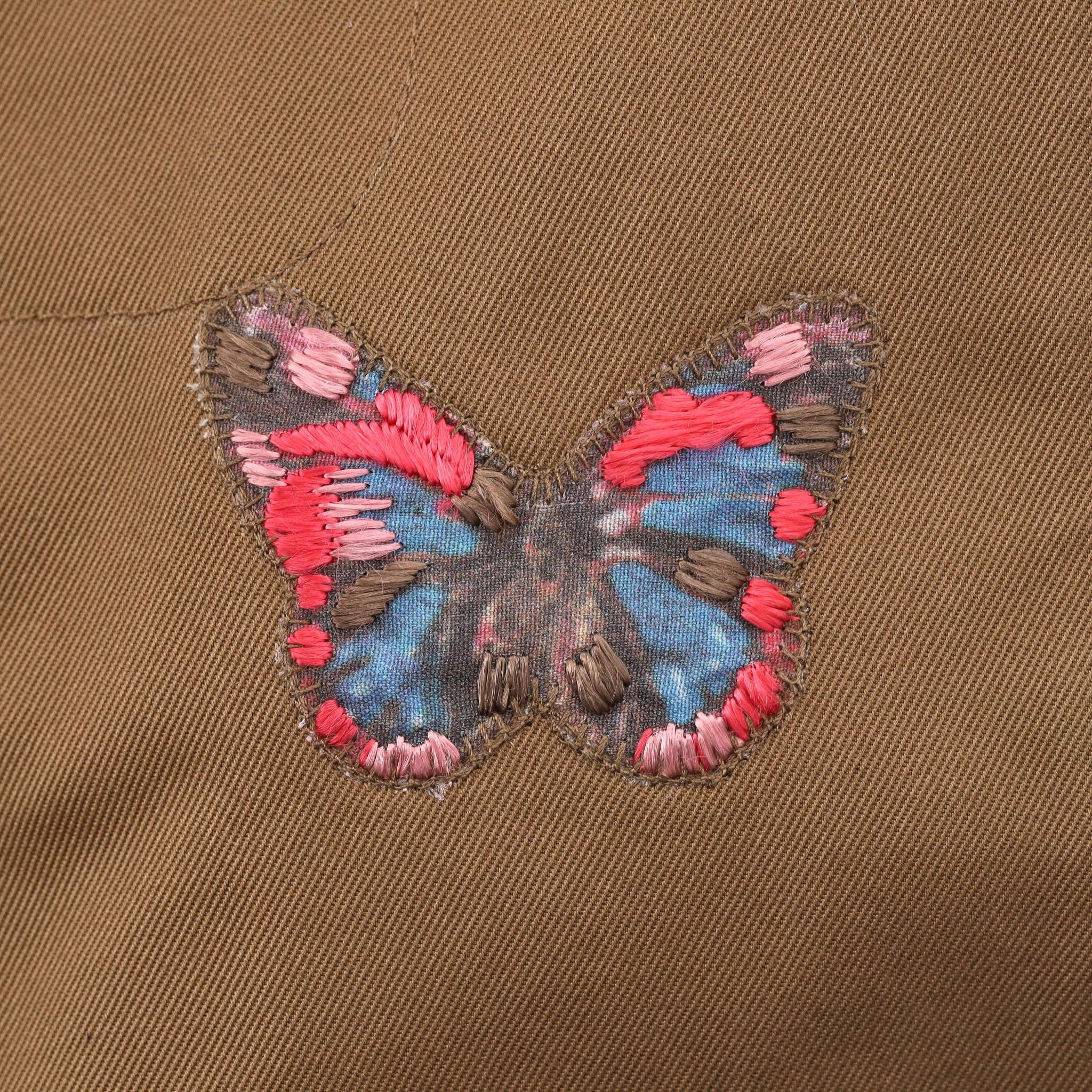 Women's Valentino Embroidered Butterfly Trench Coat For Sale
