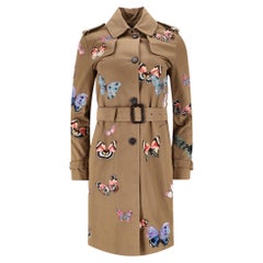 Valentino Trenchcoat mit gesticktem Schmetterling