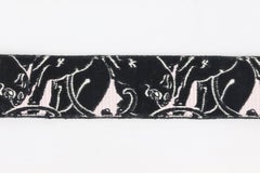 Valentino Embroidered Canvas And Leather Bag Strap