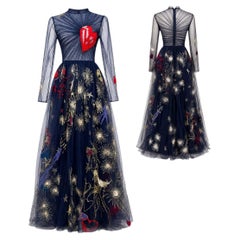 Valentino Embroidered Evening Gown Fall/Winter 2014 Size 42IT
