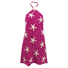 Valentino embroidered mini dress starfish