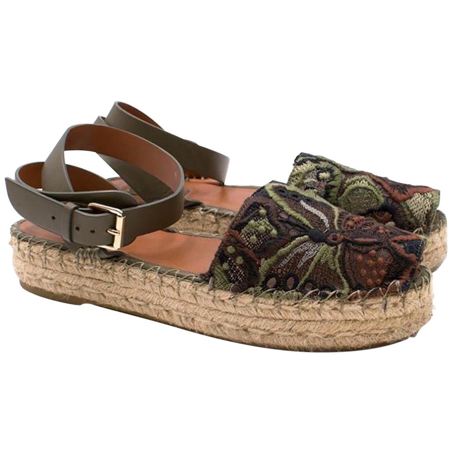 Valentino Multicolor Leather Rockstud Ankle Strap Sandals Size 40 For Sale at 1stDibs