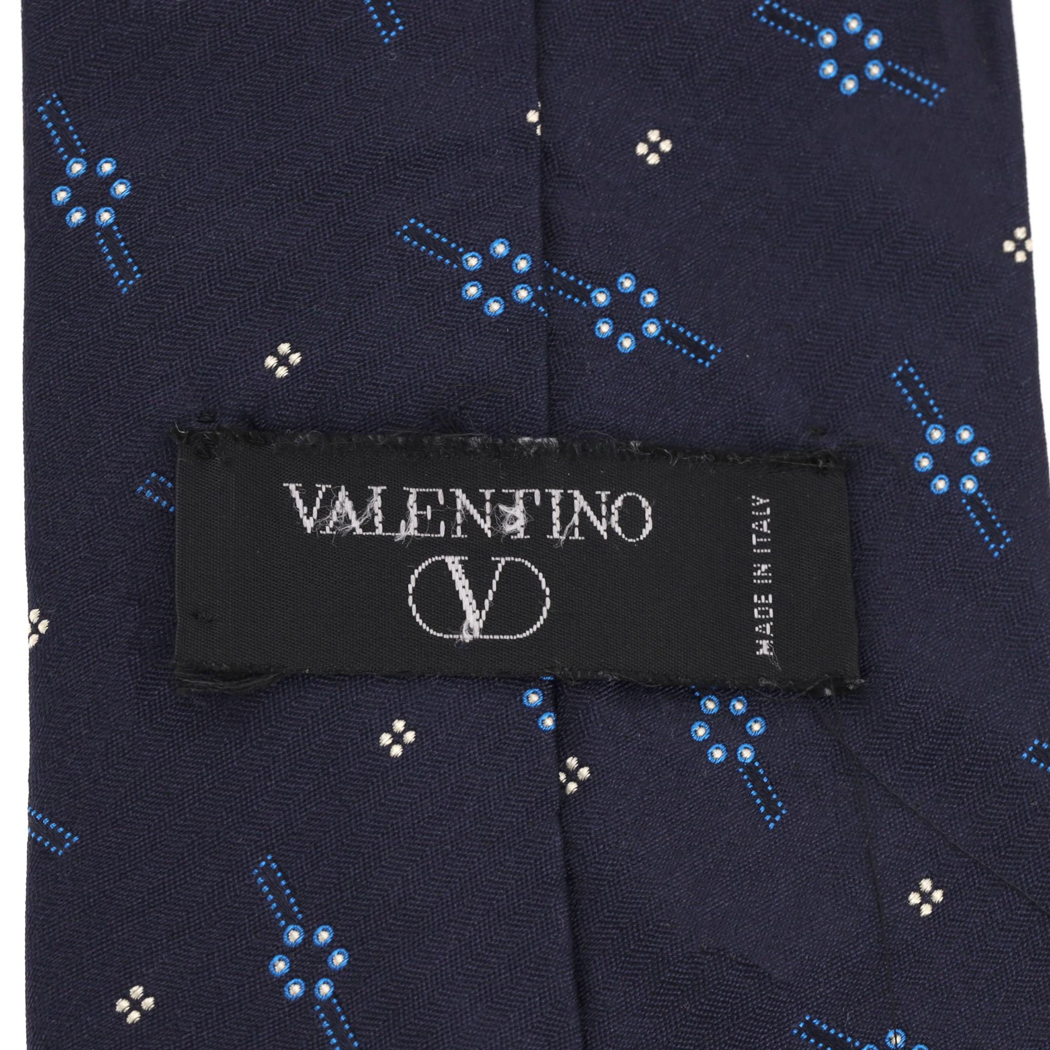 Cravatta in seta ricamata di Valentino in vendita 2