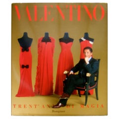 Vintage Valentino Fashion Book Collections from the 1960s thru 1990 c 1991