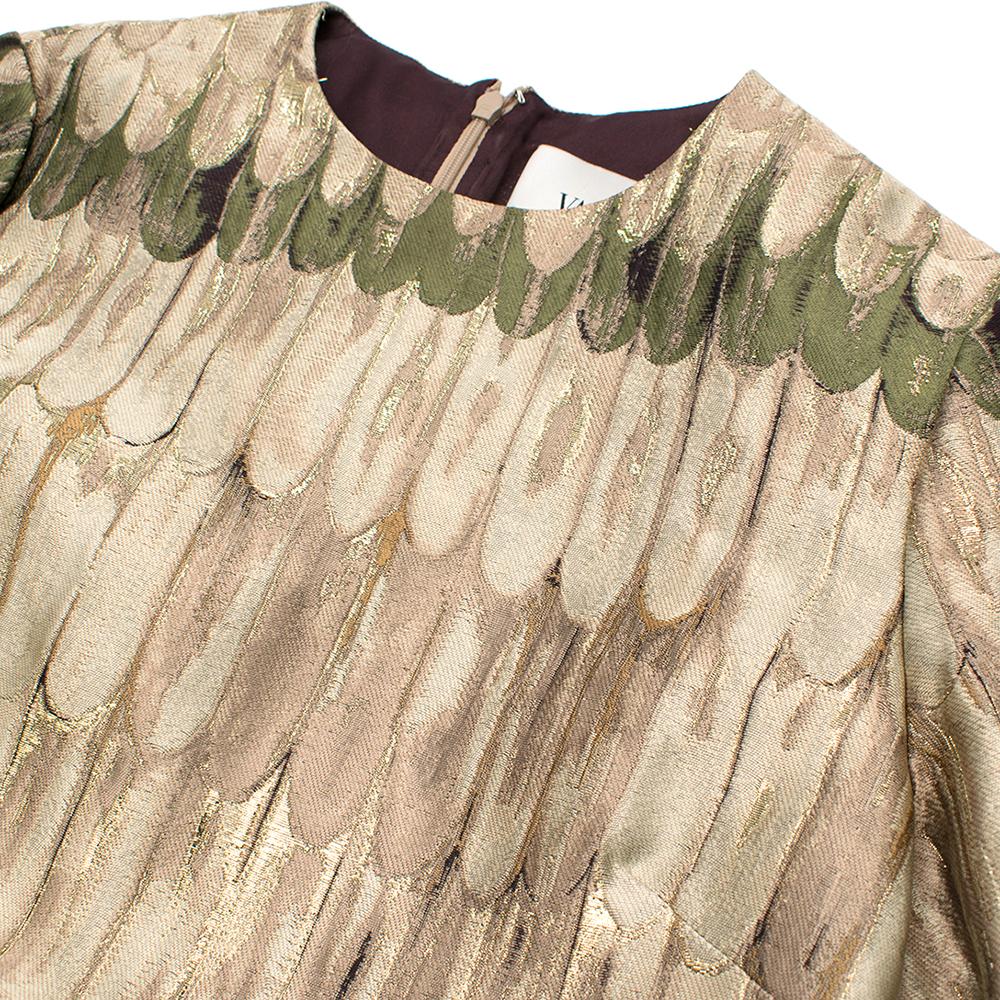 Valentino 'Feathered Colour' Shift Dress - Size US 8 1