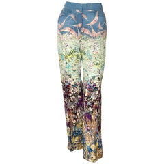 Valentino Floral Landscape Print Pants Size 6 US