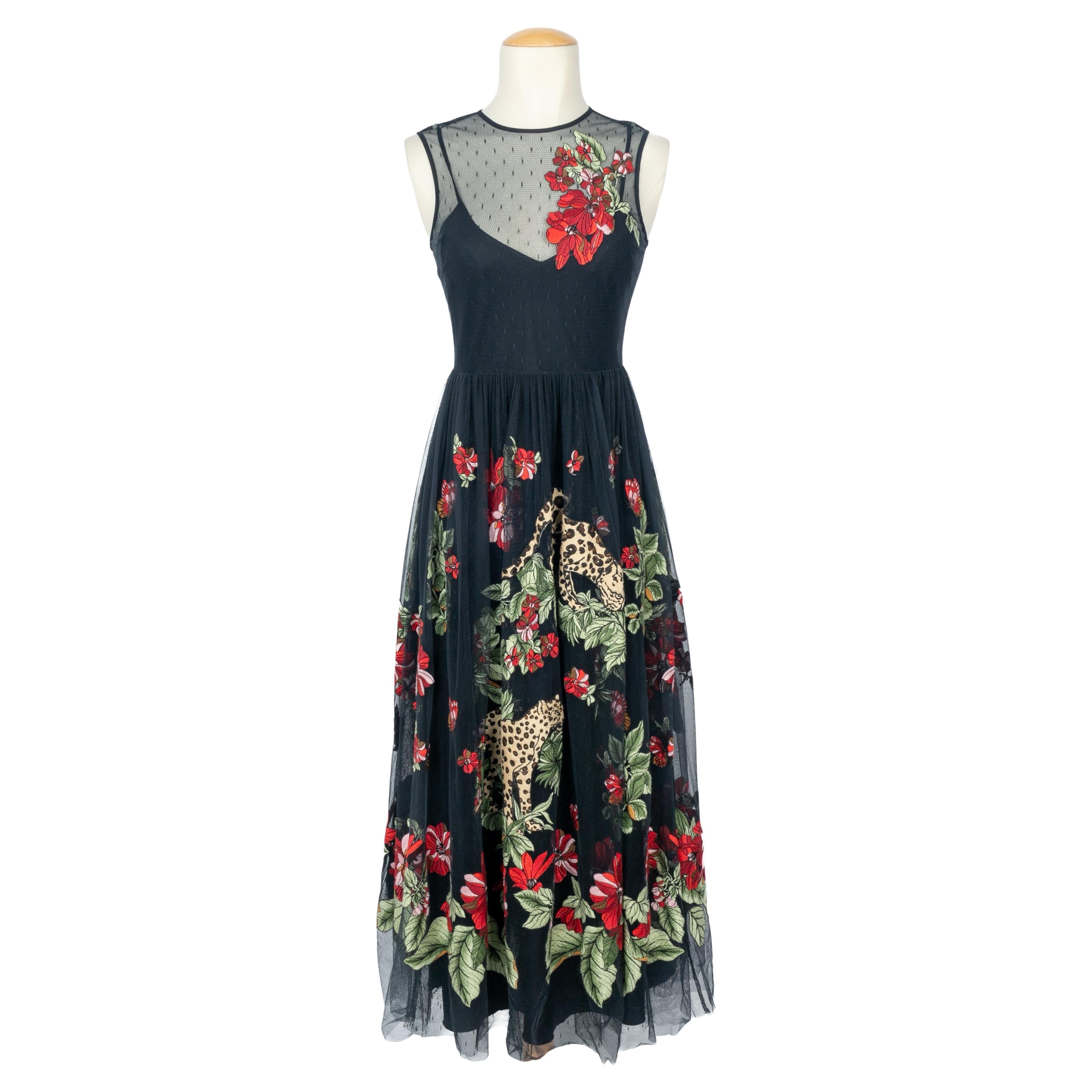 Valentino flower dress For Sale