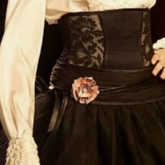 Valentino Flower Tied Brown Leather Belt - '00s