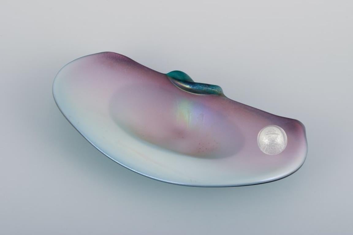 Valentino für Murano, Italien. Seltene Kunstglasschale in Form einer Muschel im Zustand „Hervorragend“ im Angebot in Copenhagen, DK