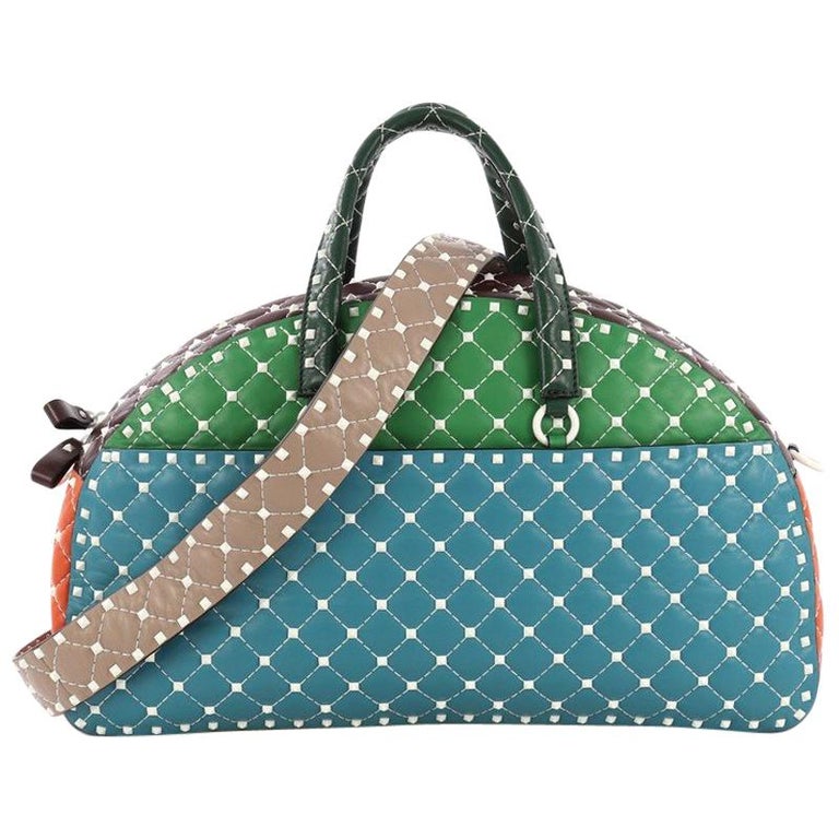 Valentino Free Rockstud Bowling Bag Quilted Leather Oversized at 1stDibs | valentino  bowling bag, valentino bowler bag