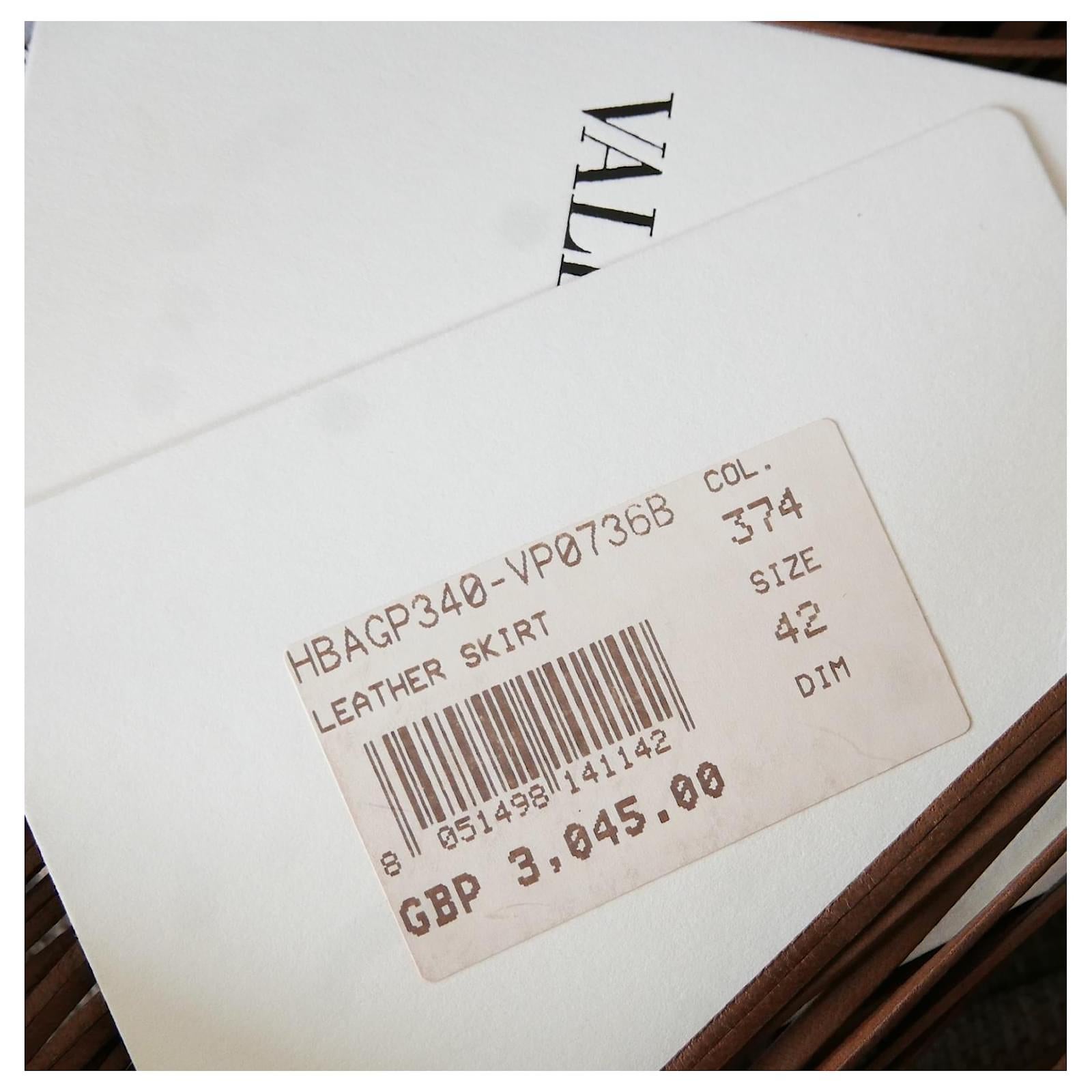 Valentino Fringed Leather Over Skirt For Sale 1