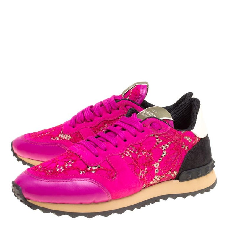 valentino pink sneakers