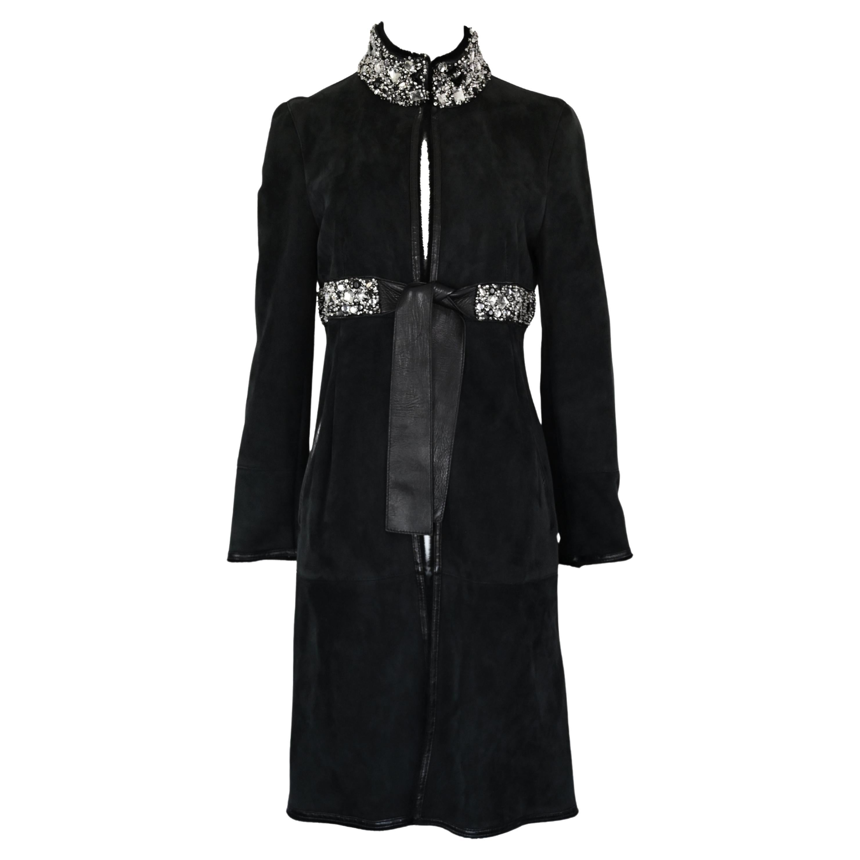 Valentino FW 2007 Gem Embellished Lambskin Coat