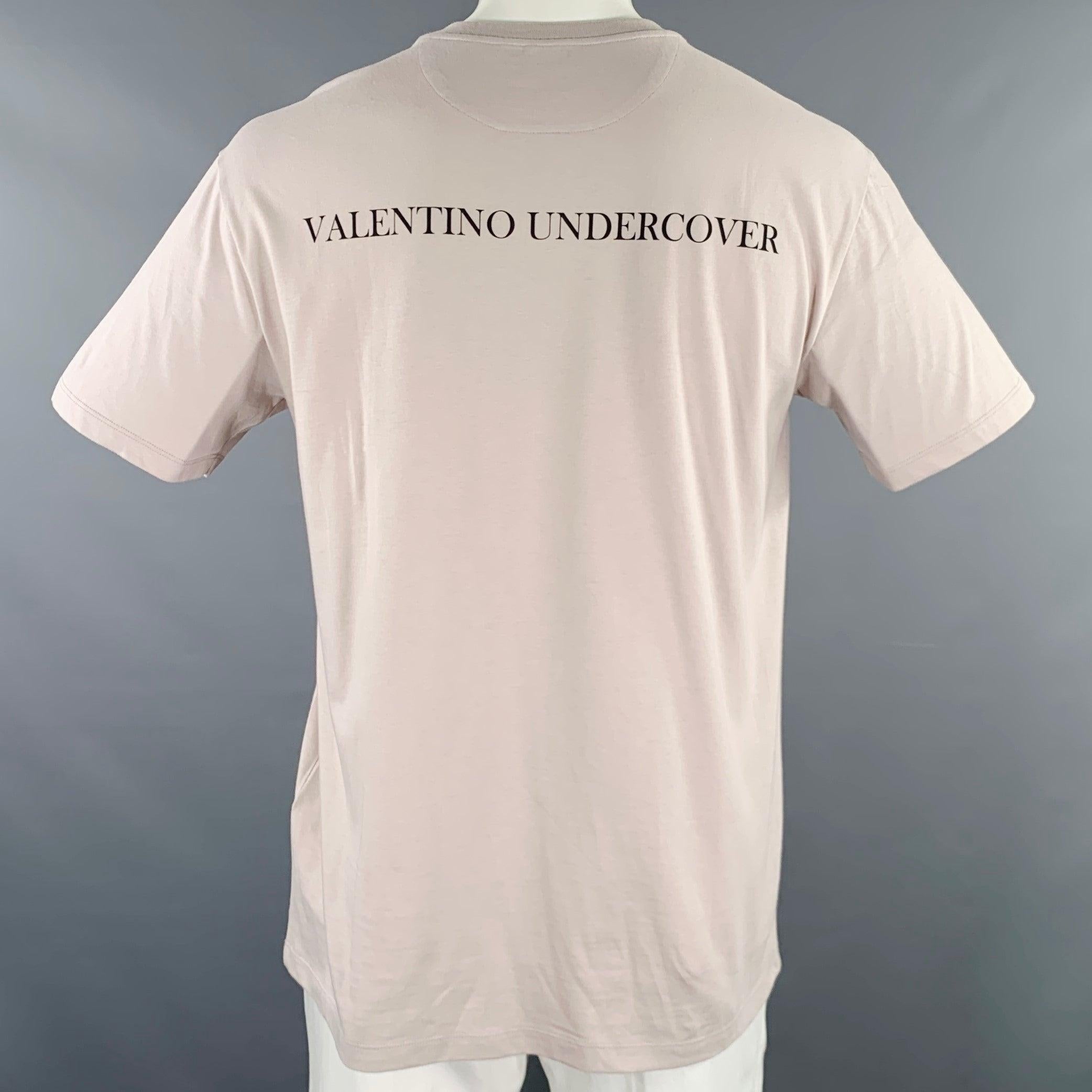 VALENTINO FW19 Talla L Camiseta cuello redondo algodón gráfico OVNI gris en Excelente estado para la venta en San Francisco, CA