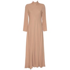 Valentino Gala Evening Long Dress Old Pink Silk