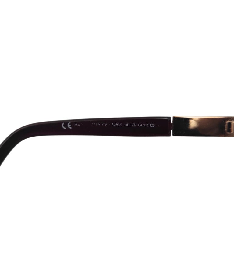 Occhiali da sole Valentino Garavani aviator con strass rosa in