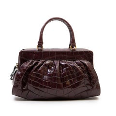 Valentino Garavani Bag In Purple Alligator