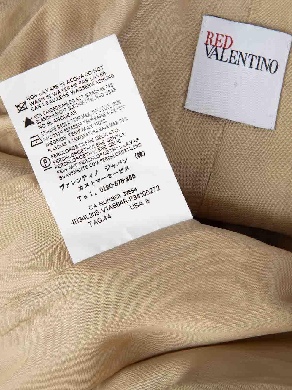 Valentino Garavani Beige Tie Belt Trench Coat Size M For Sale 1