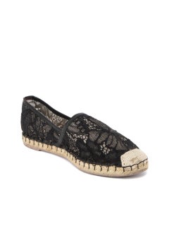 Valentino Garavani Espadrilles mit schwarzem Spitzendetail, Größe IT 39