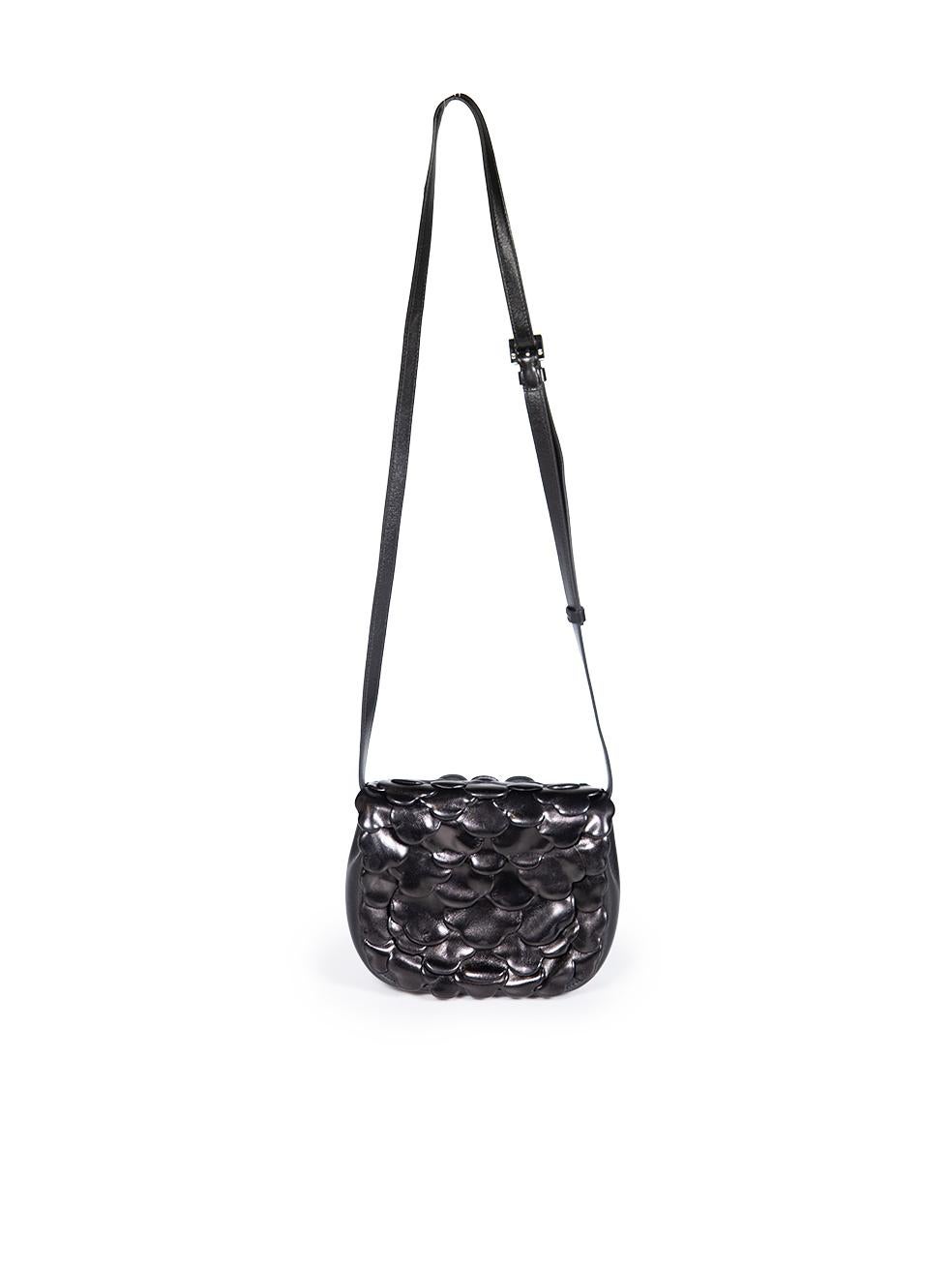 Noir Valentino Garavani Black Leather Atelier 03 Rose Edition Bag