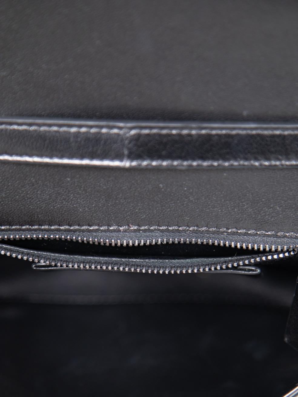 Valentino Garavani Black Leather Atelier 03 Rose Edition Bag 1