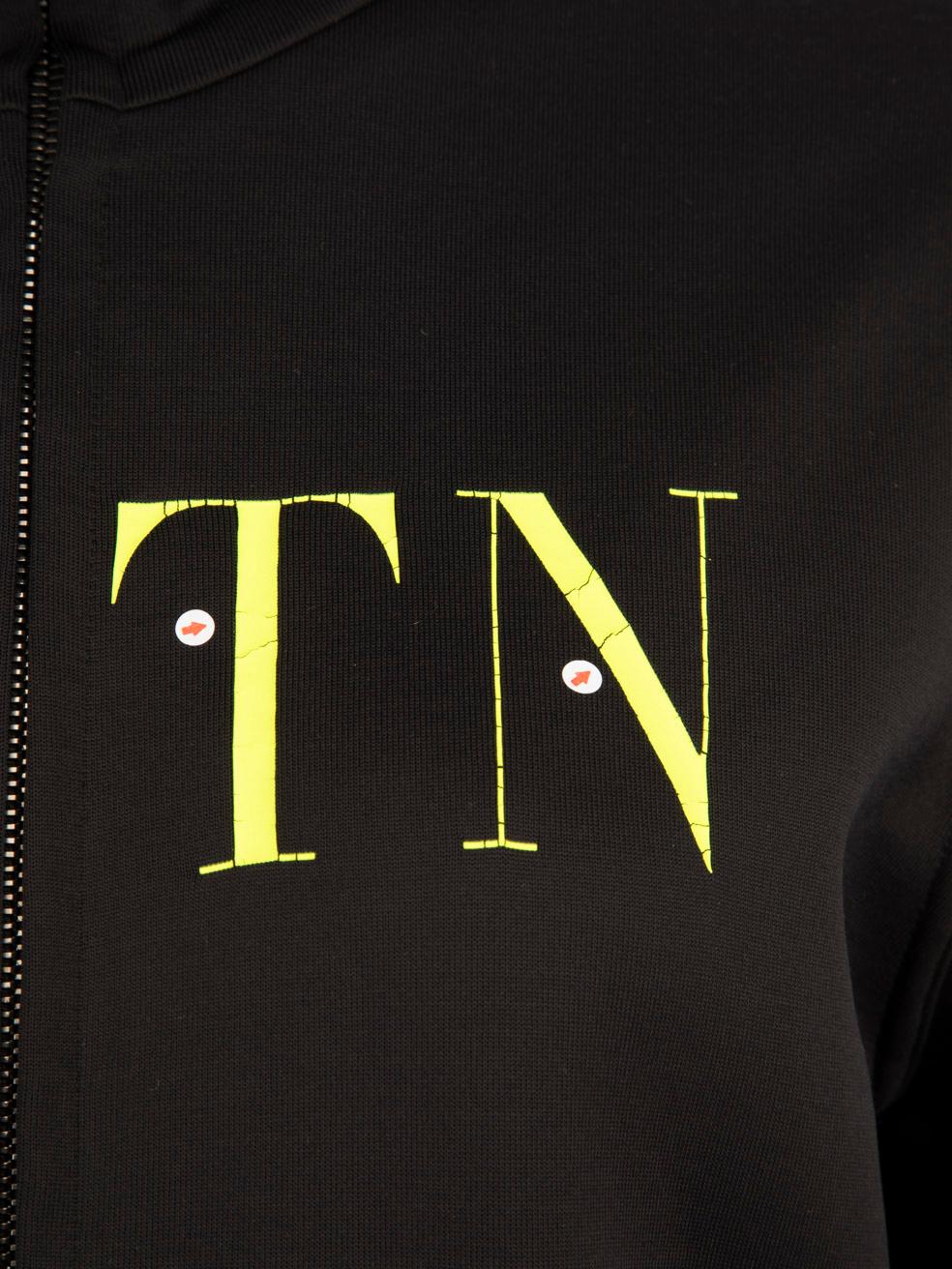 Valentino Garavani Schwarze Jacke mit Logodetail und Reißverschluss Größe M im Angebot 2