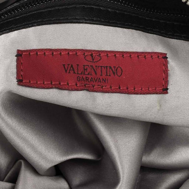 Valentino Garavani Black Ruffled Small Satchel For Sale at 1stDibs ...