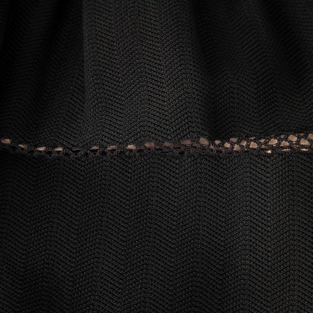 Valentino Garavani Black Short Sleeve Knee Length Dress Size XS In Good Condition For Sale In London, GB