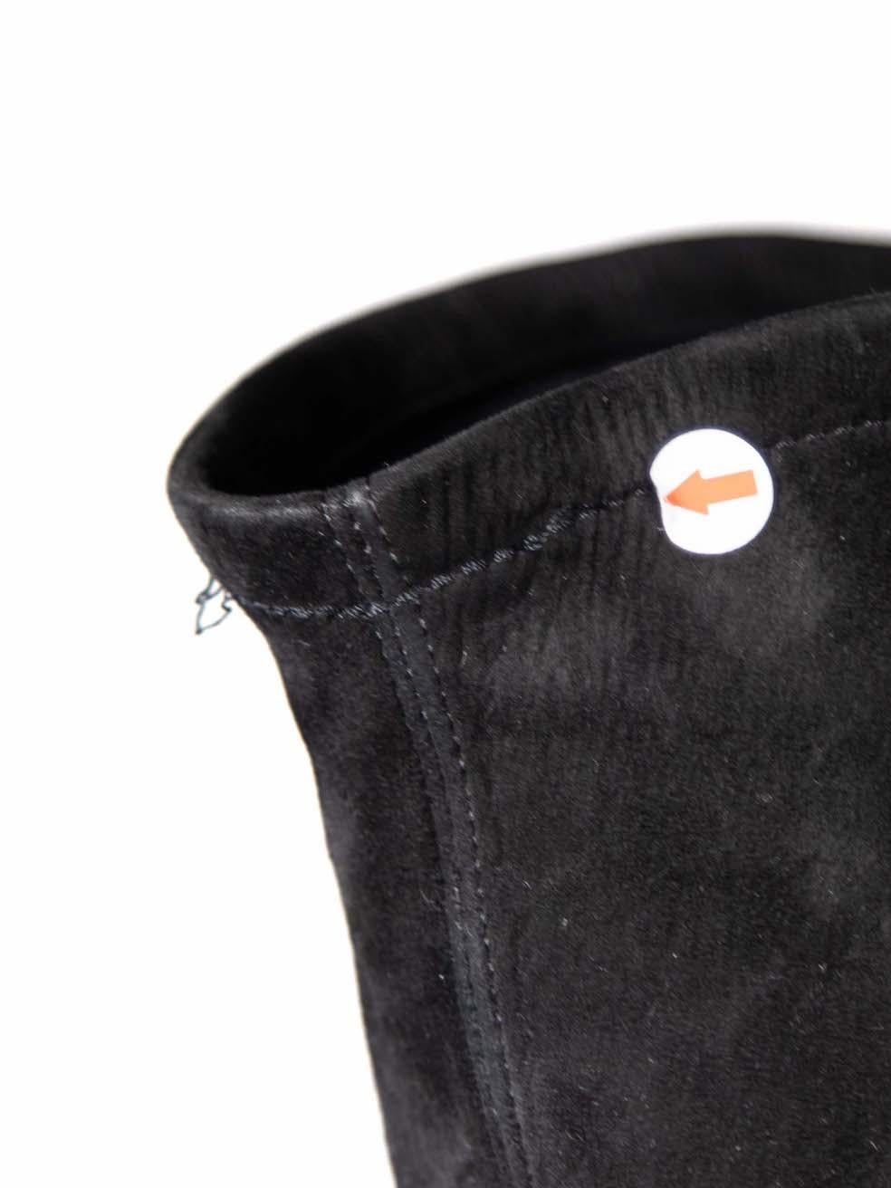 Valentino Garavani - Bottines en daim noir - Taille IT 37 en vente 3