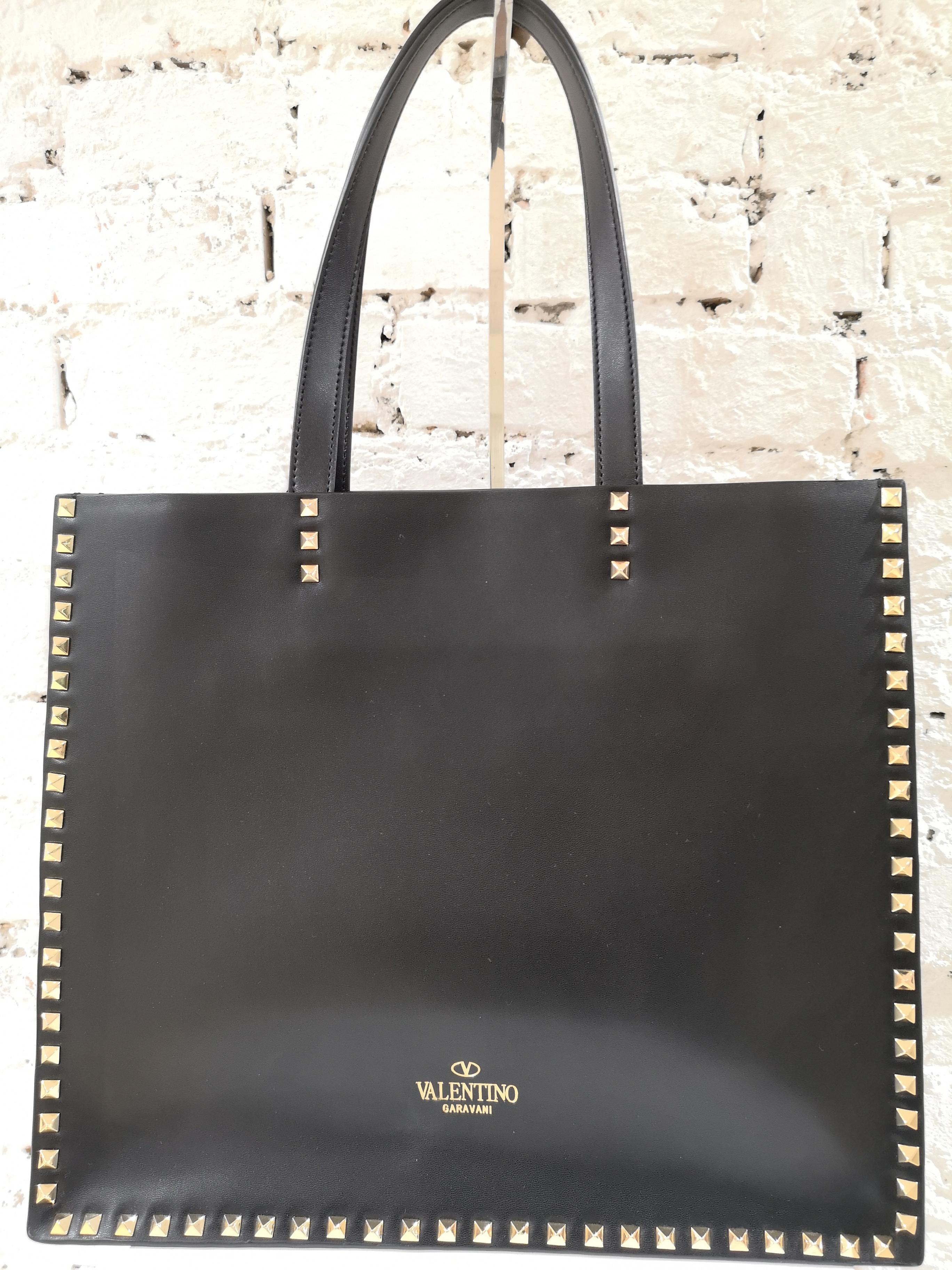 Women's or Men's Valentino Garavani Black VLTN Shopping bag
