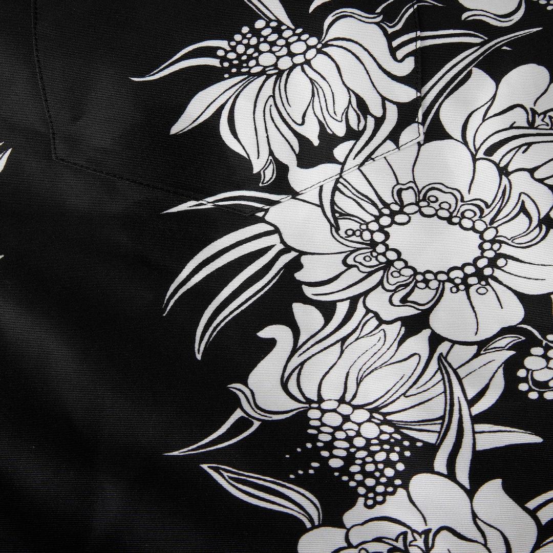Noir Valentino Garavani Robe à imprimé floral noir et blanc Taille XS