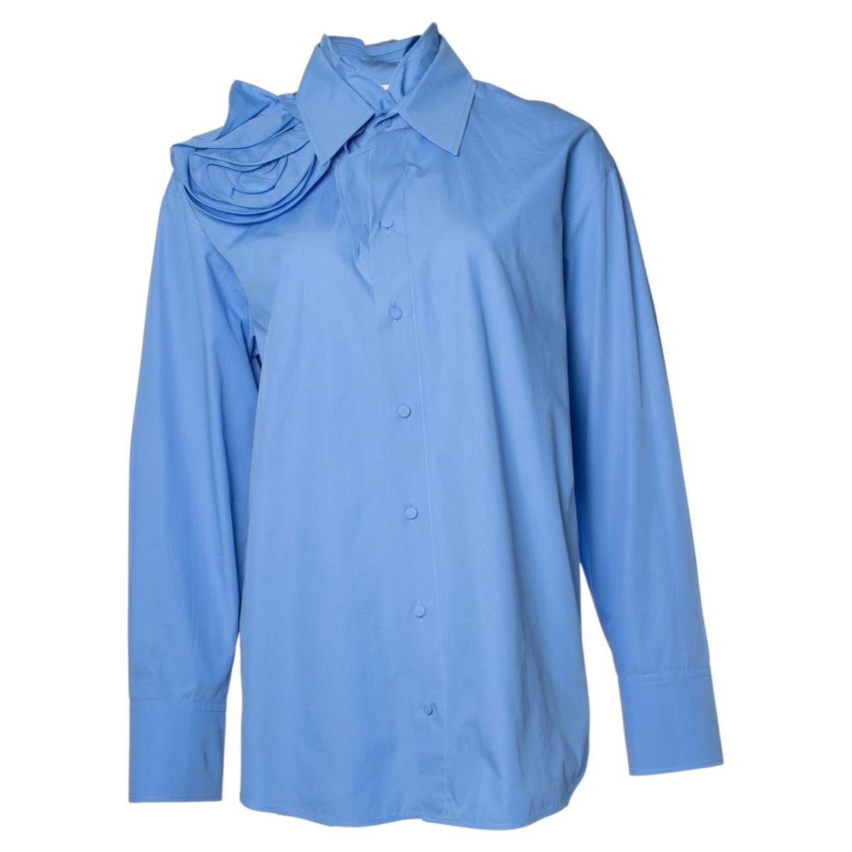 Pre-owned Valentino Garavani, Blue Cotton Shirt