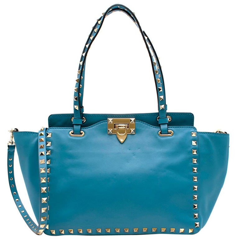 Valentino Garavani Blue Rockstud Tote Bag at 1stDibs | valentino bag ...