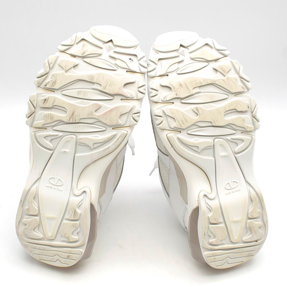Valentino Garavani Bounce White Leather Sneakers SIZE 38.5 2