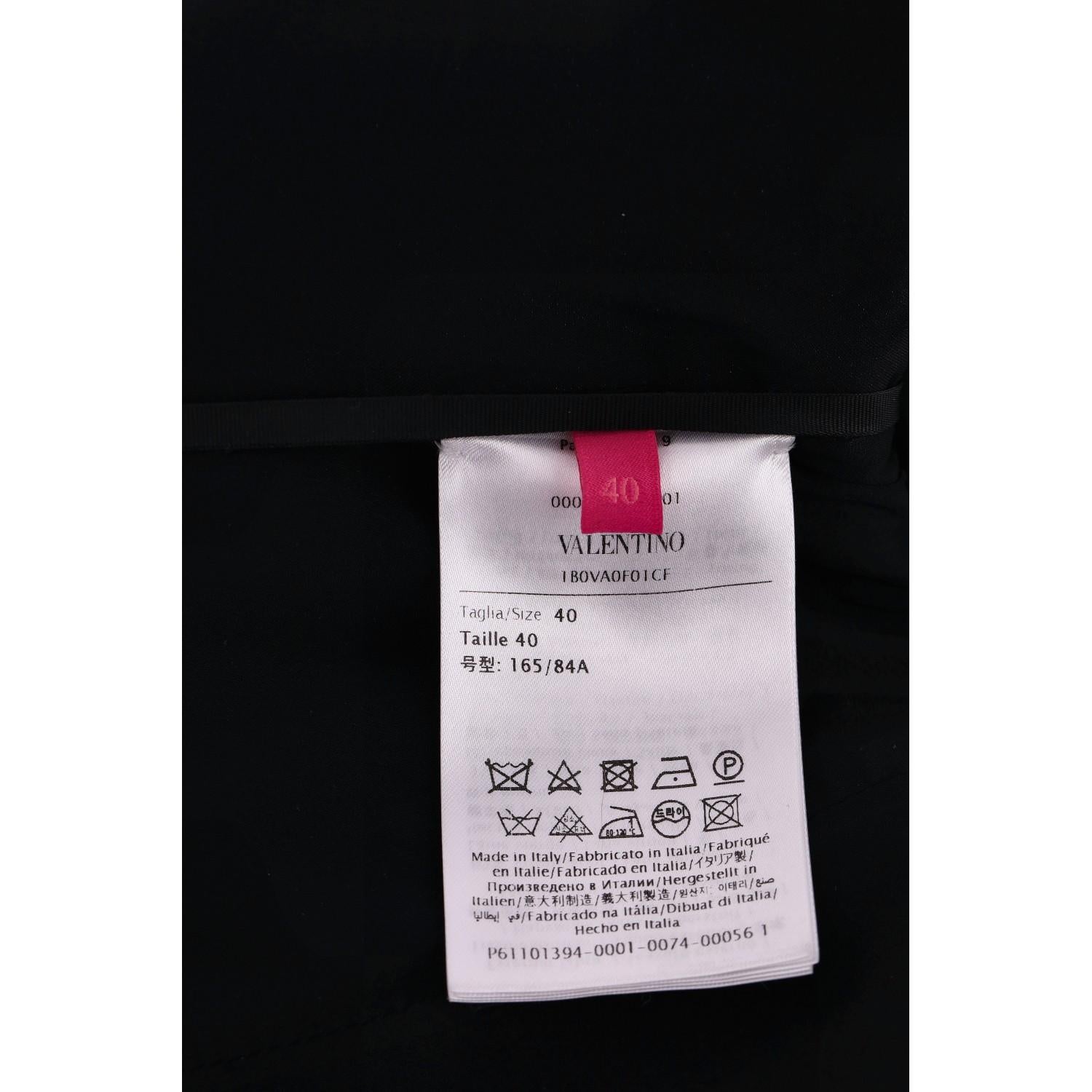 Valentino Garavani Bow-Detail Off-Shoulder Wool & Silk Dress 1