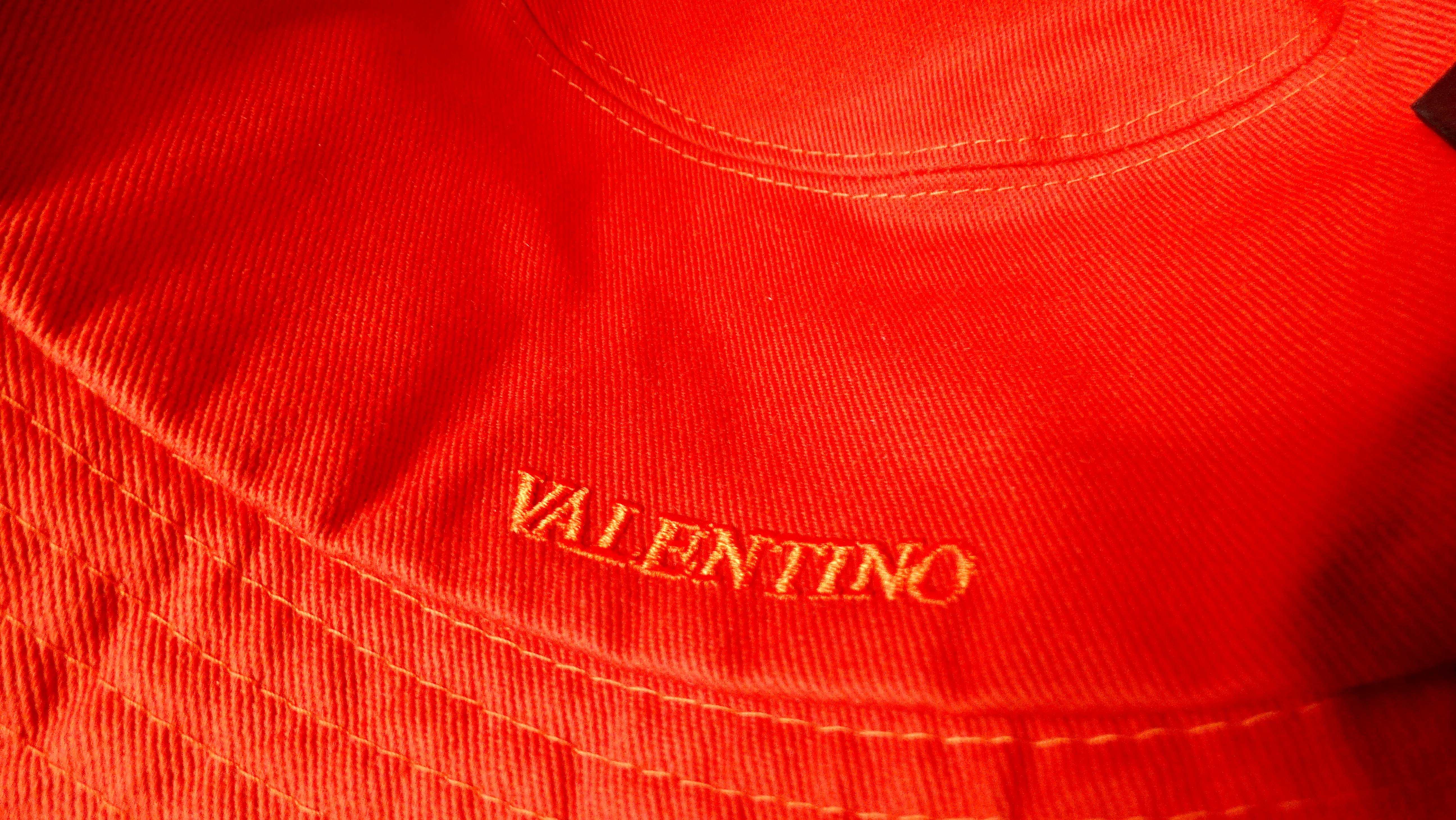 Women's Valentino Garavani Bright Multicolor V-Print Nylon Bucket Hat For Sale