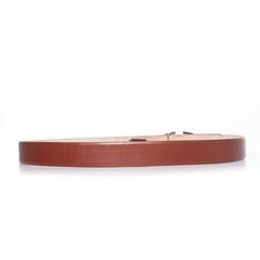 Valentino Garavani, Brown leather V buckle belt