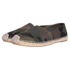 Valentino Garavani, canvas espadrilles in army green