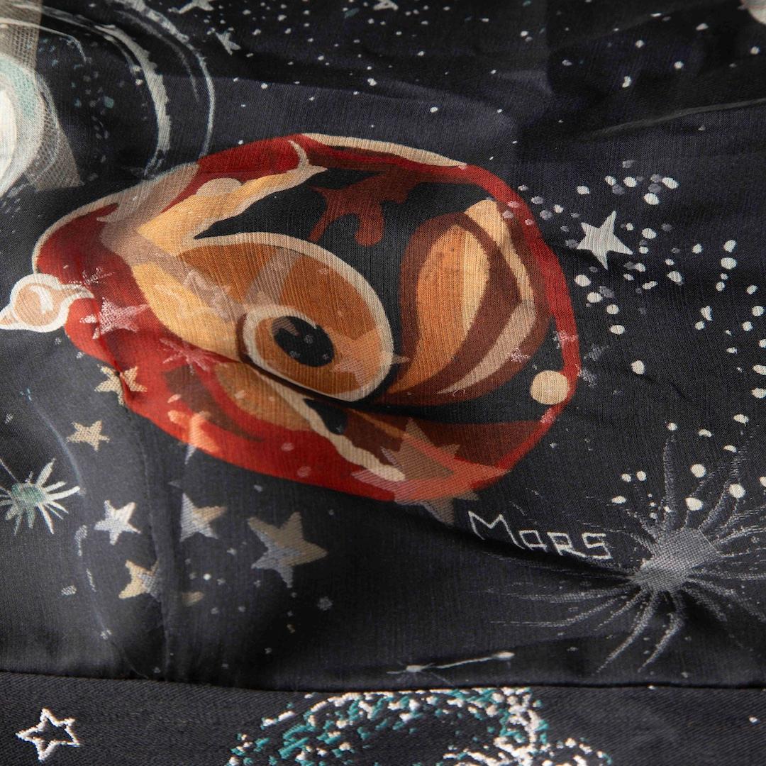 Valentino Garavani Cosmos Print Flared Dress Size XS In Good Condition For Sale In London, GB