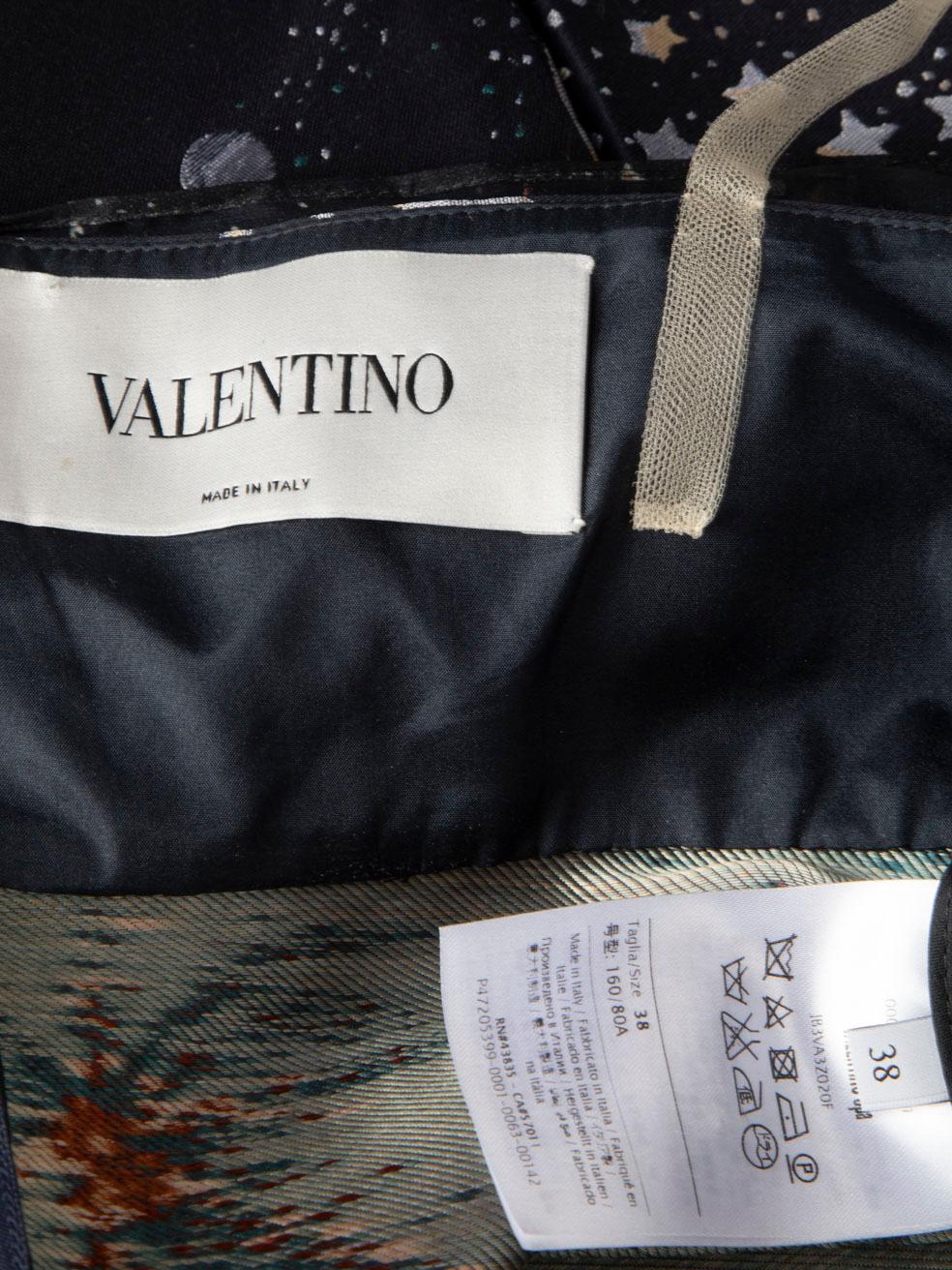 Valentino Garavani Cosmos Print Flared Dress Size XS For Sale 2