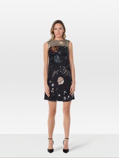 Valentino Garavani Cosmos Print Flared Dress Size XS