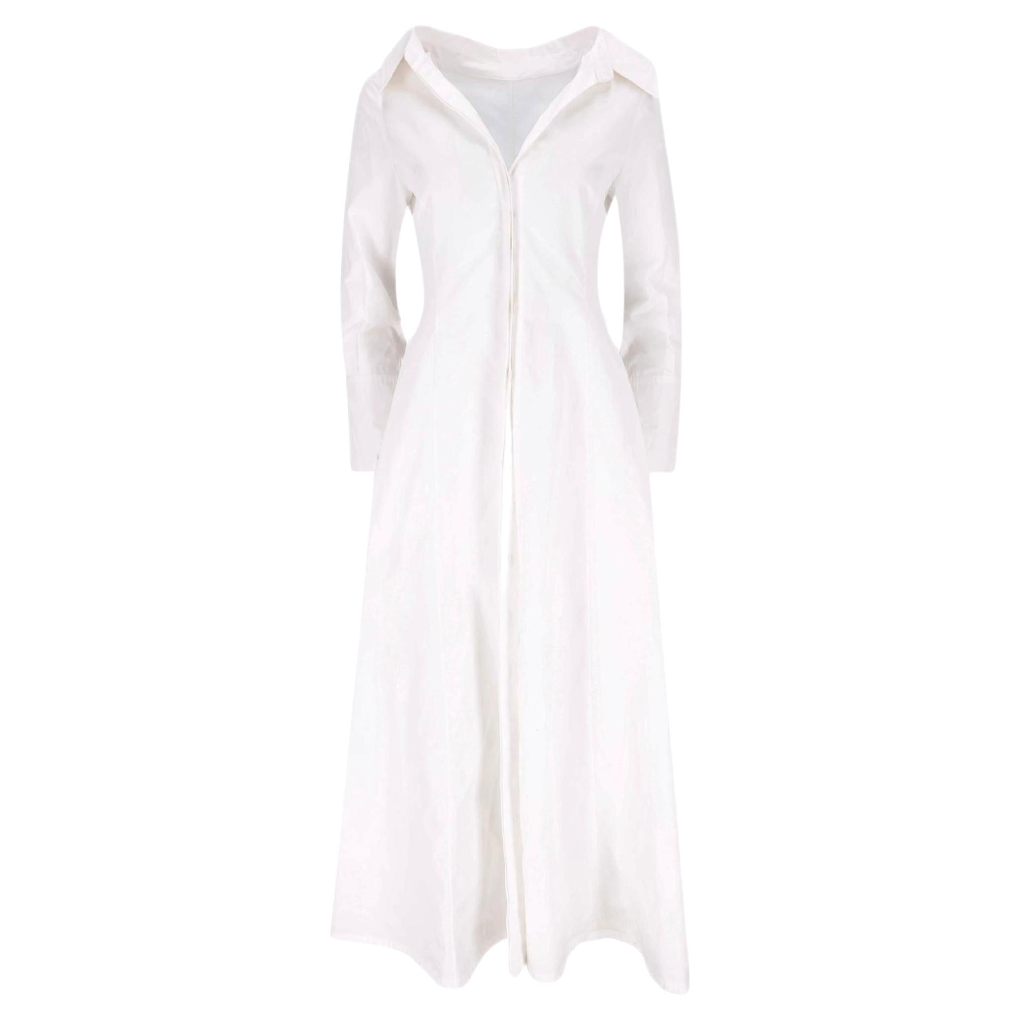 Valentino Garavani Cotton Poplin A-Line Shirt Gown en vente