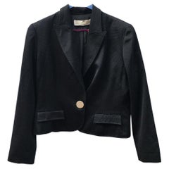 Valentino Garavani Cotton Short Vest in Black 