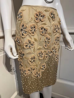 Valentino Garavani Embroidered Fall 2005 Runway Skirt