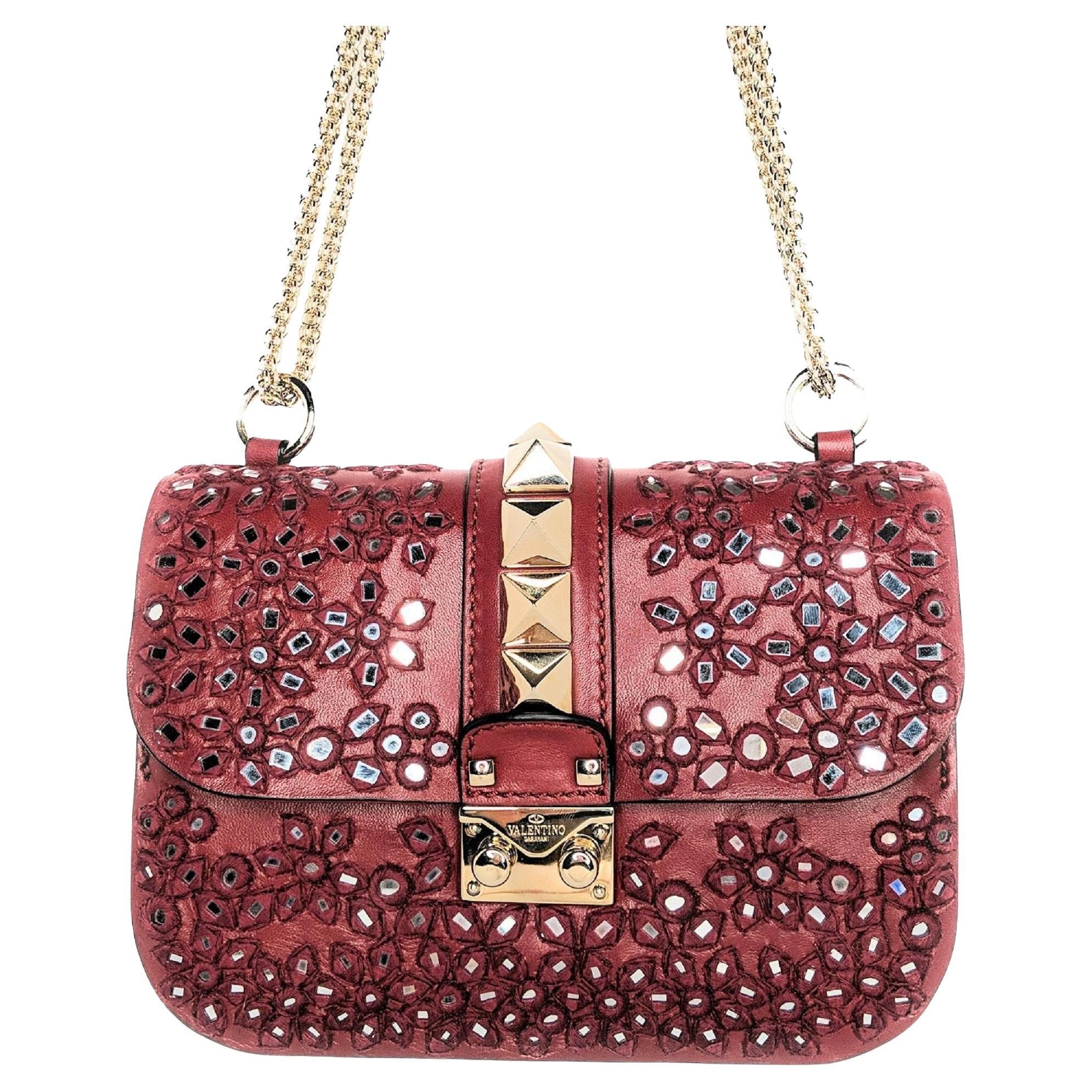 Valentino Garavani Besticktes kleines Glam-schloss-Klappenbeutel