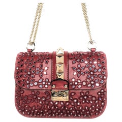 Valentino Garavani Besticktes kleines Glam-schloss-Klappenbeutel