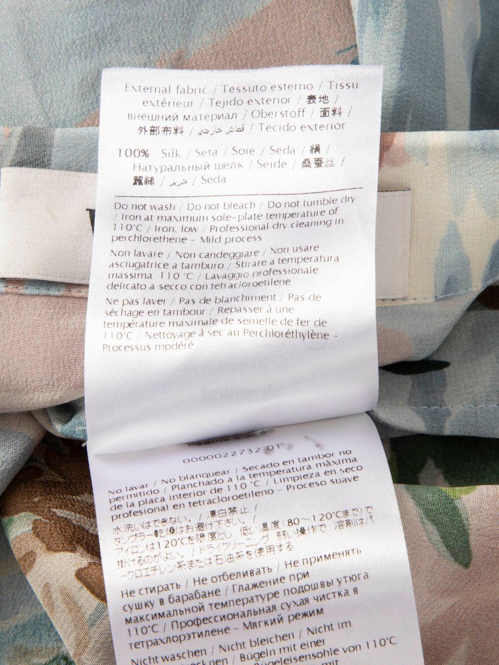 Valentino Garavani - Chemise à manches courtes en soie à motif floral - Taille XL en vente 1