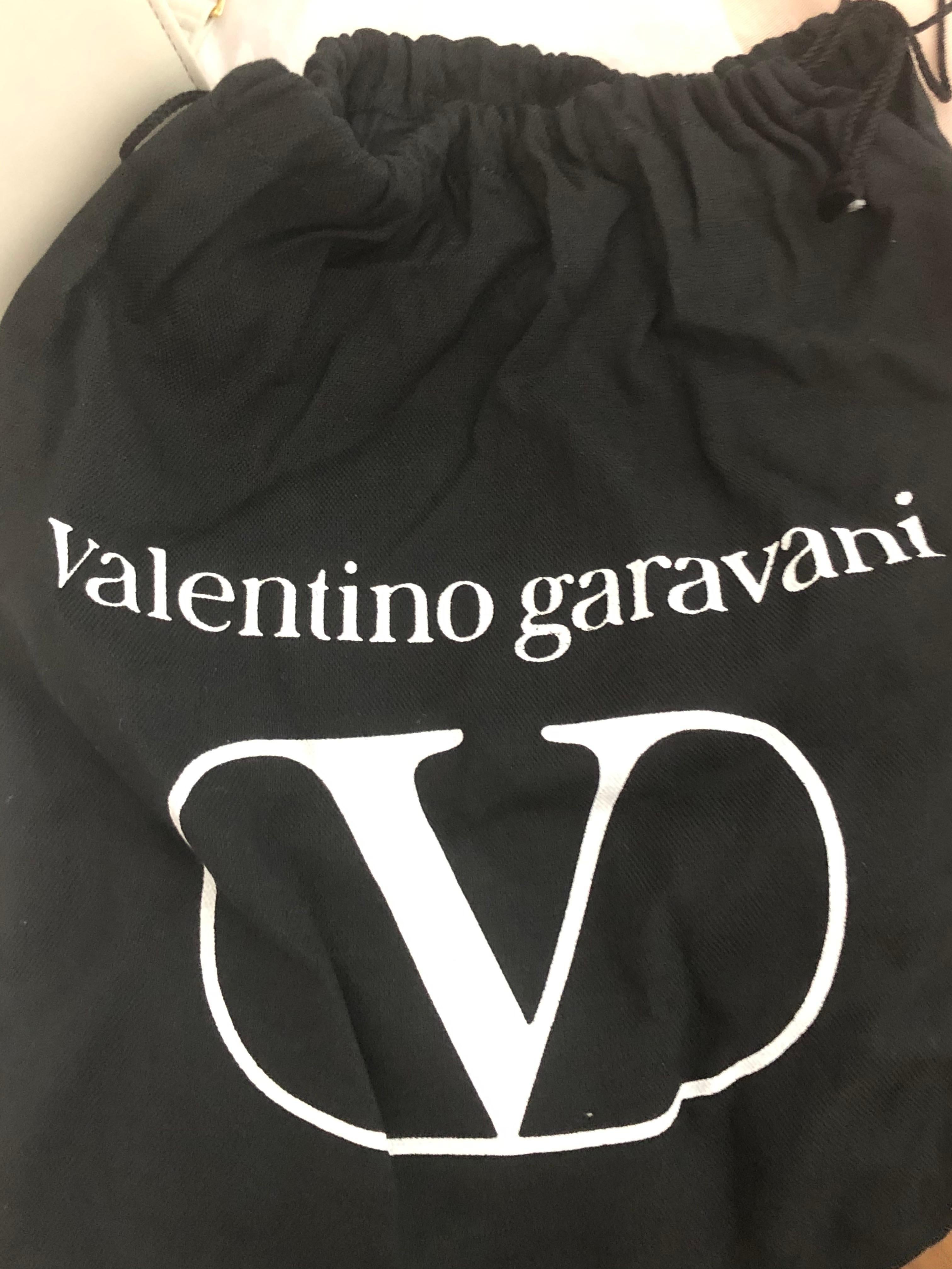 Valentino Garavani Gala Vernon Cream Leather Crossbody 3