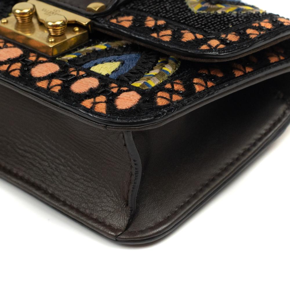 VALENTINO GARAVANI glam lock Shoulder bag in Multicolour Leather For Sale 7