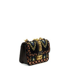 VALENTINO GARAVANI glam lock Shoulder bag in Multicolour Leather